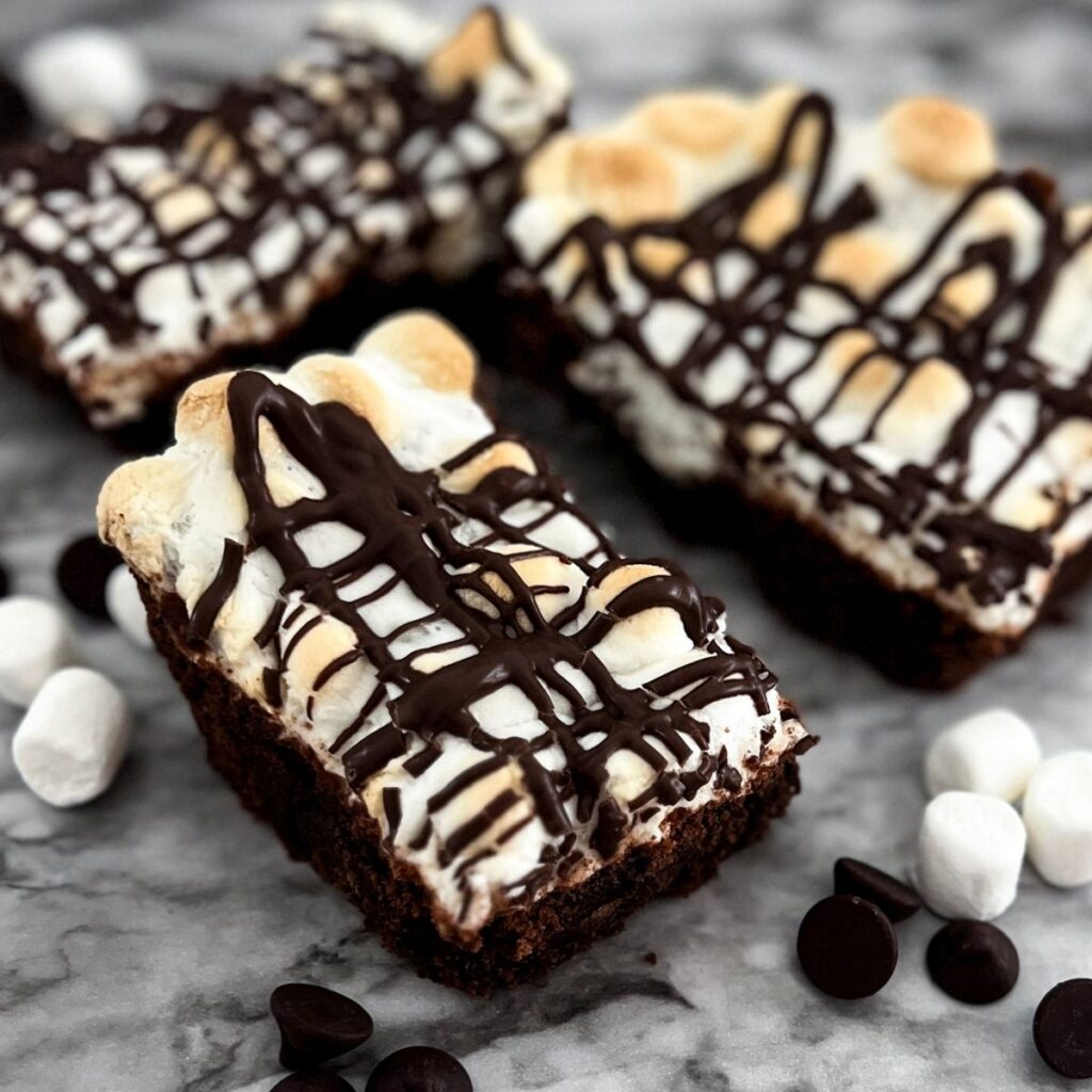 Mississippi mud brownies cut into squares.