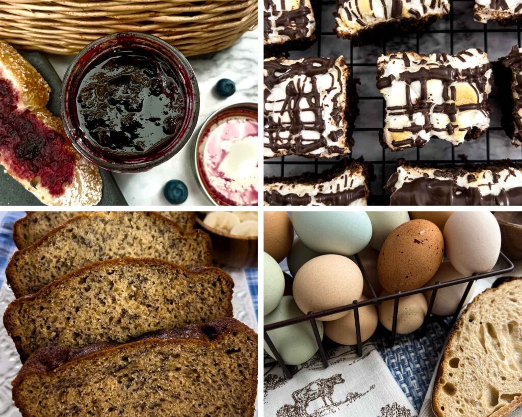Pictures of baked goods and desserts that embody the mission and purpose of House on Salt Creek.